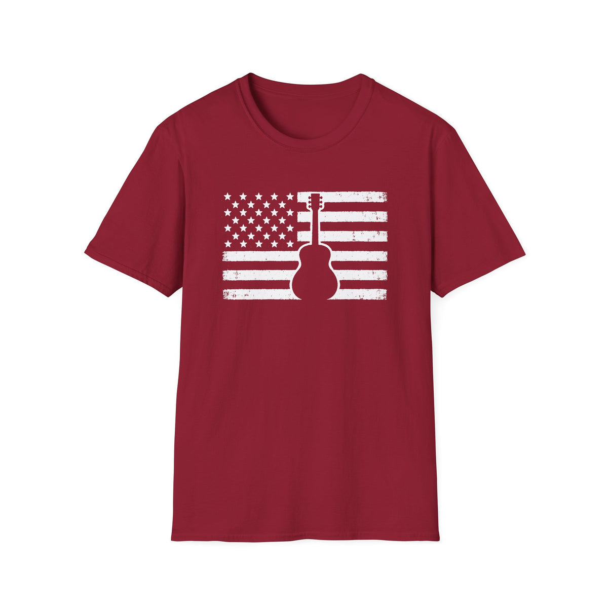 American Flag Guitar T-Shirt