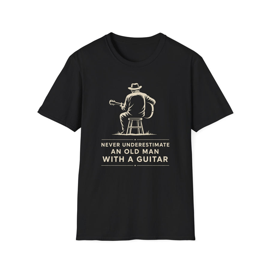 Old Man With Guitar T-Shirt