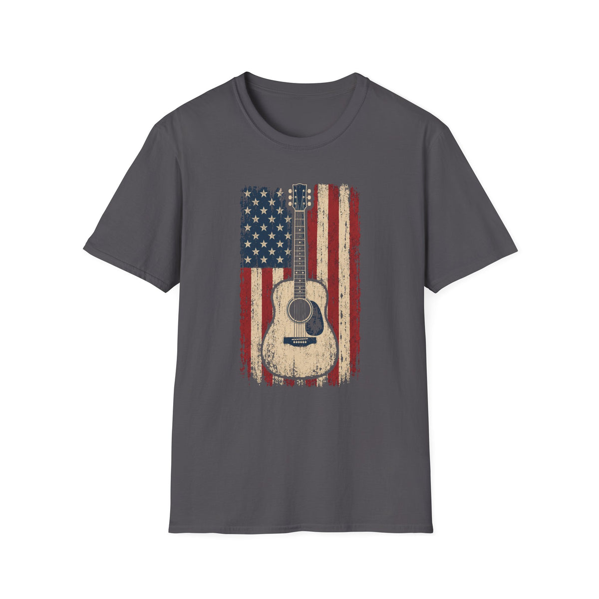 American Flag Guitar T-Shirt