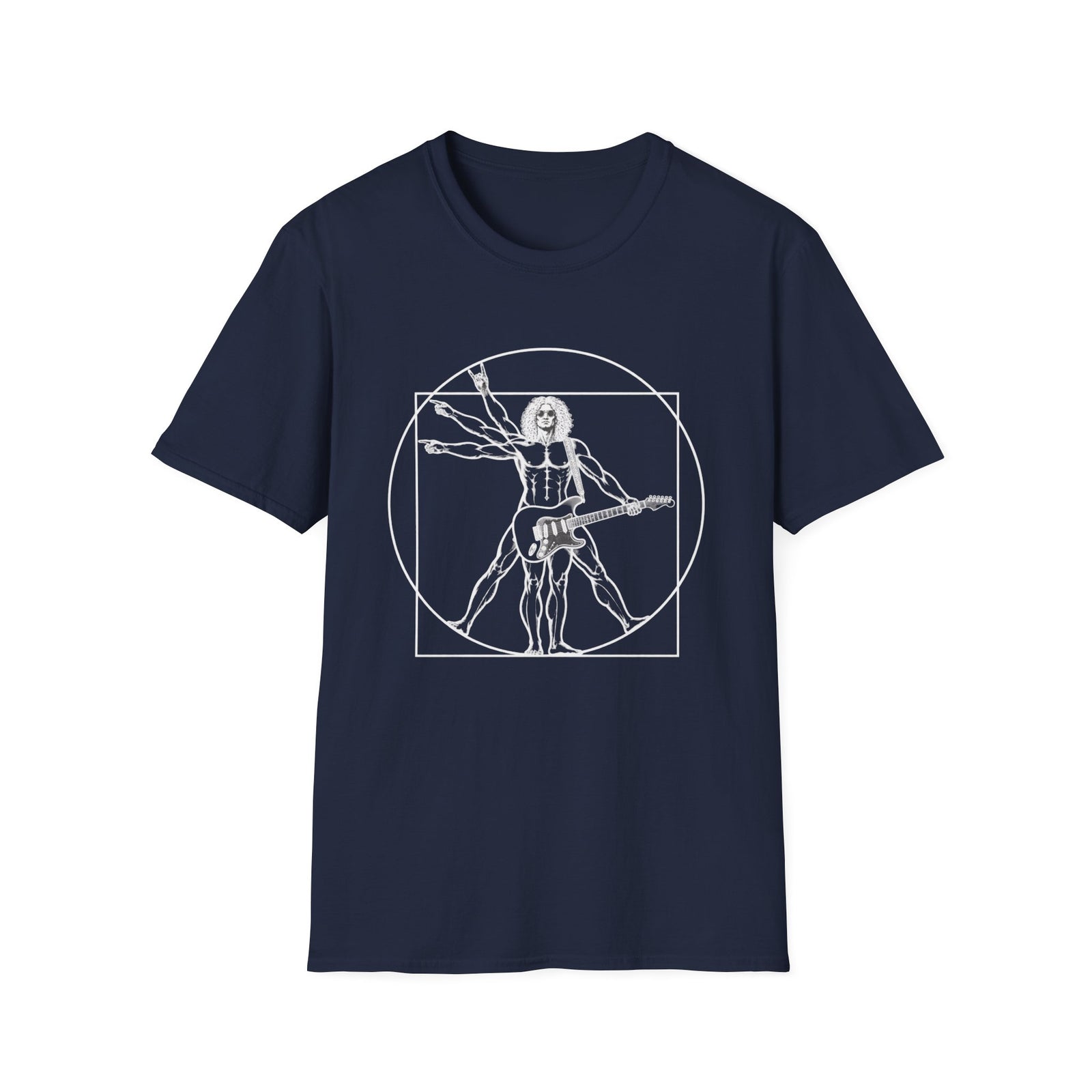 Vitruvian Man Guitarist T-Shirt
