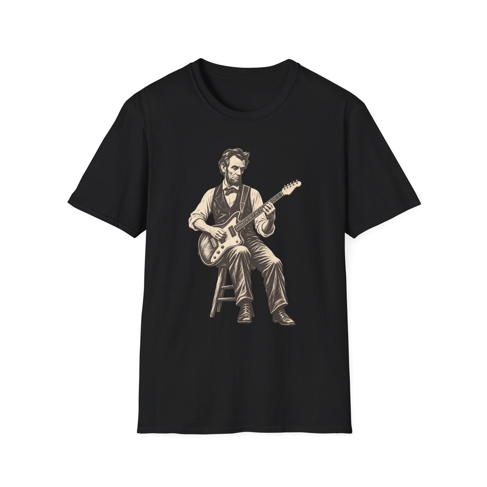 Abraham Lincoln Guitar T-Shirt