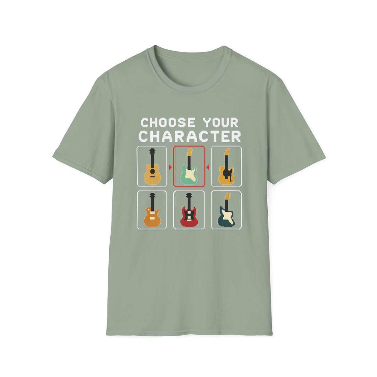 Choose Your Character Guitar T-Shirt