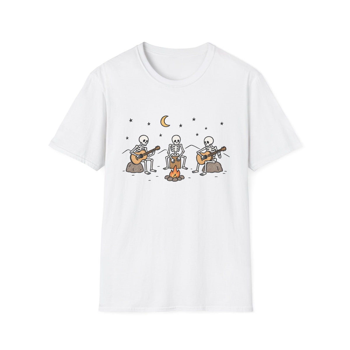 Skeleton Campfire Band T-Shirt