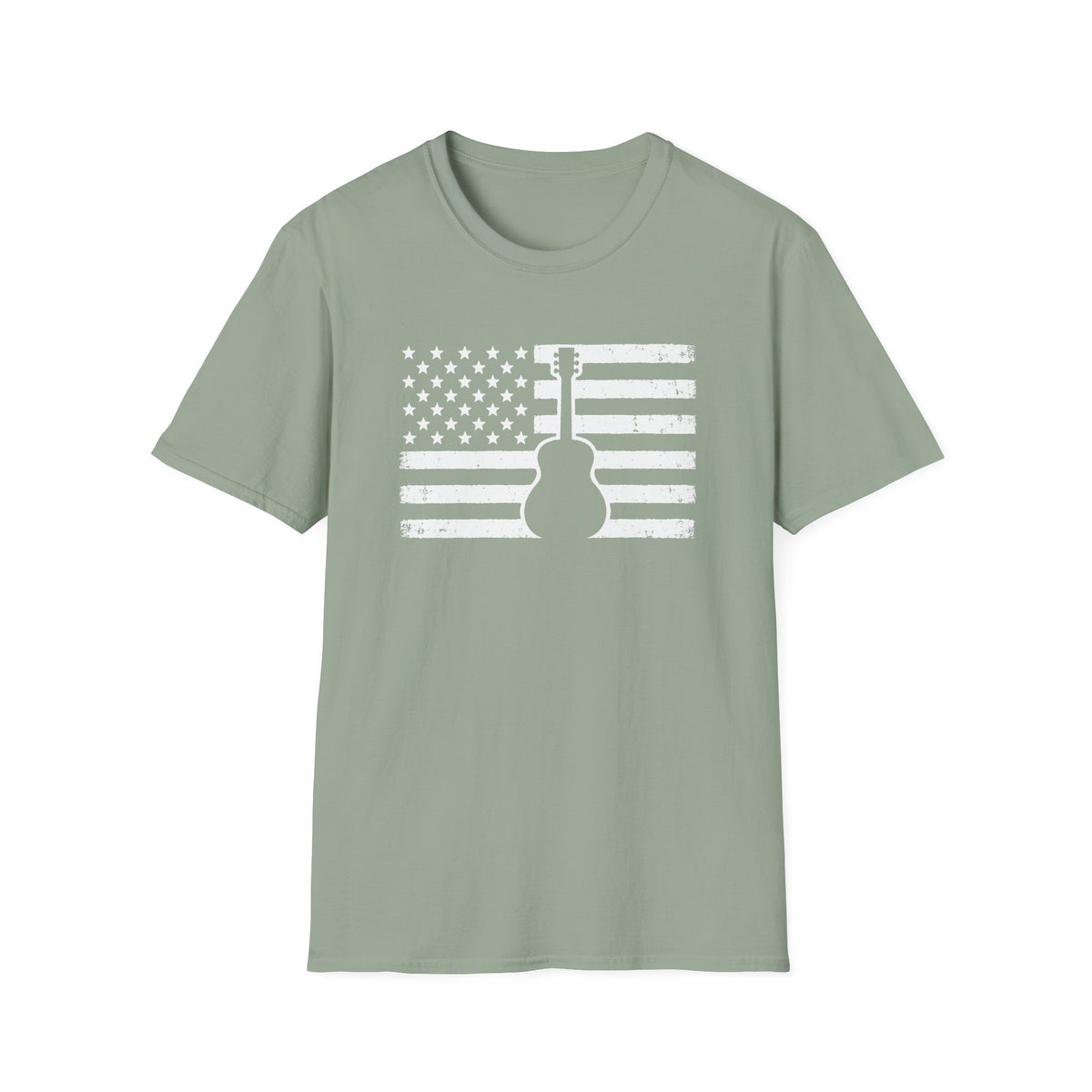 American Flag Guitar T-Shirt