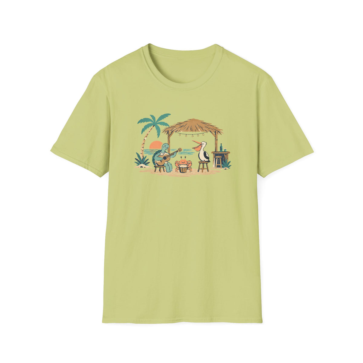 Tropical Beach Band T-Shirt