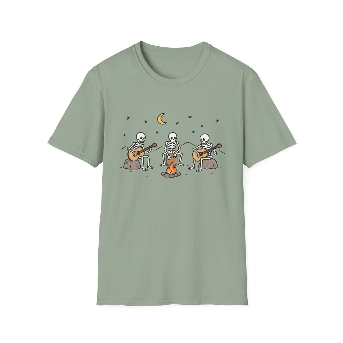 Skeleton Campfire Band T-Shirt
