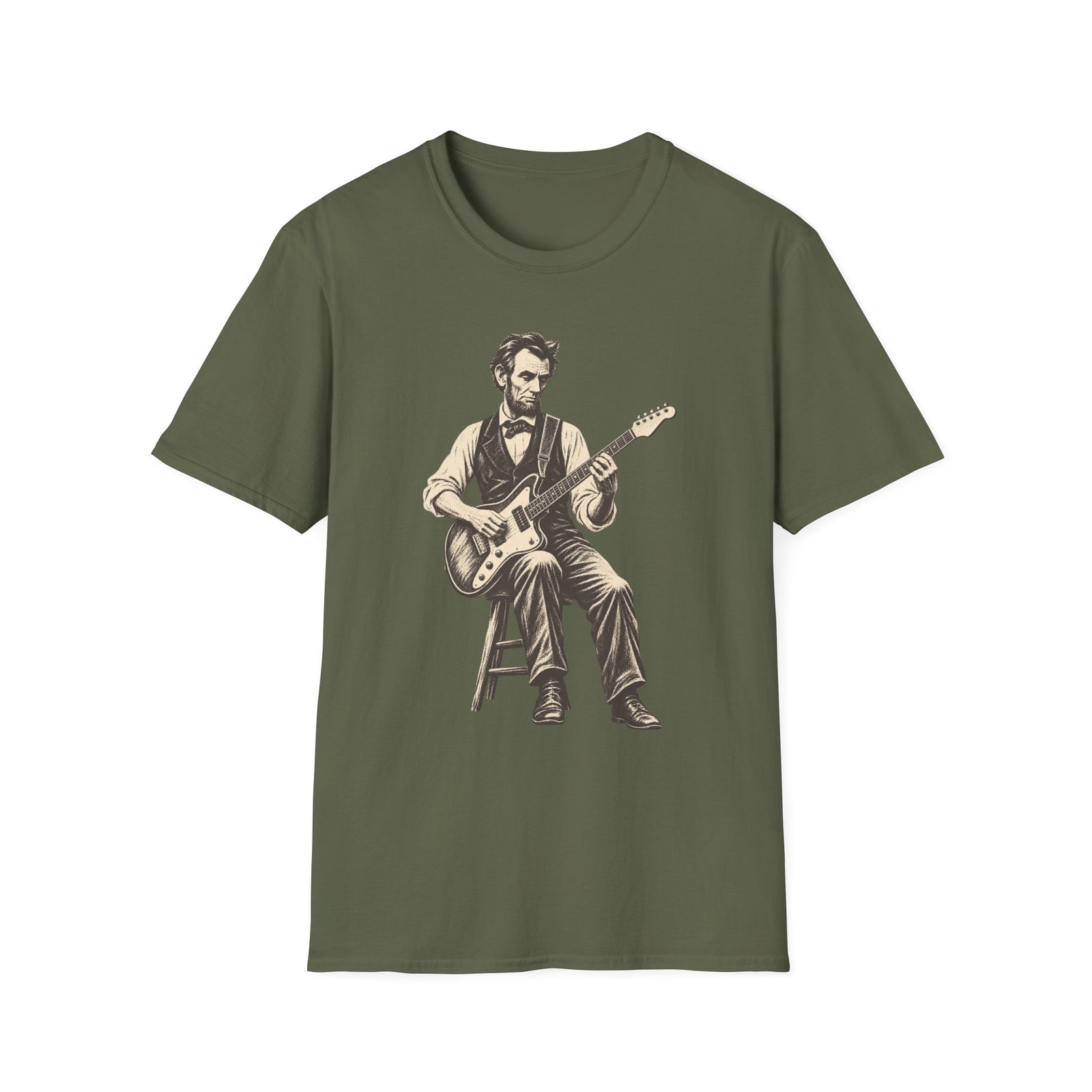 Abraham Lincoln Guitar T-Shirt