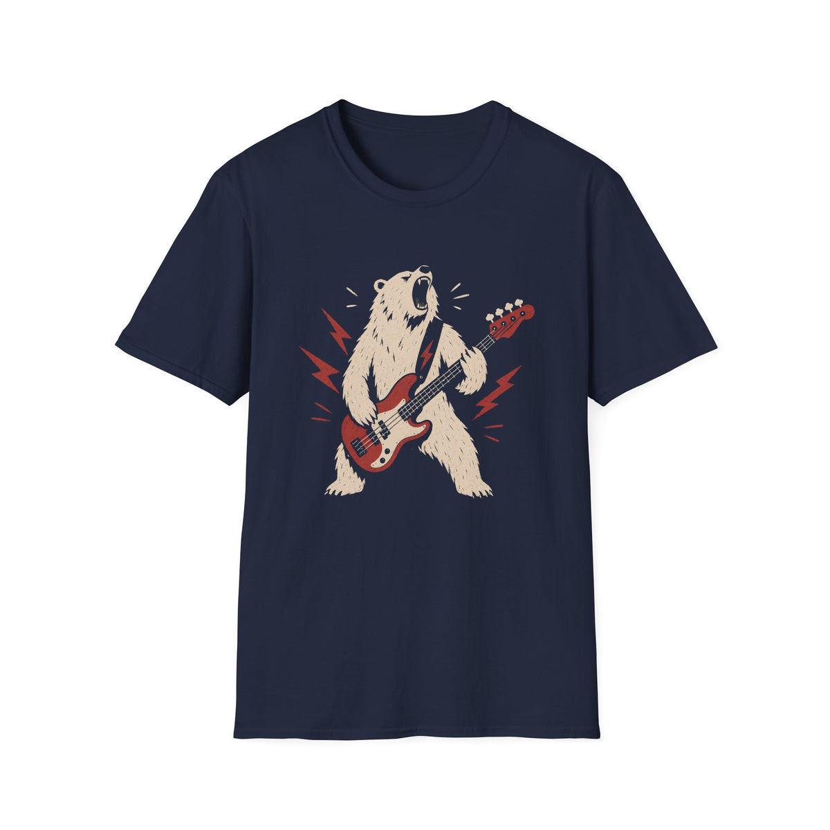 Bear Playing Electric Guitar T-Shirt