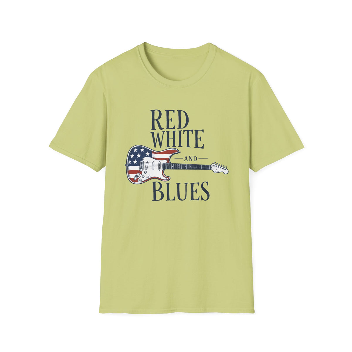 Red White & Blues Guitar T-Shirt