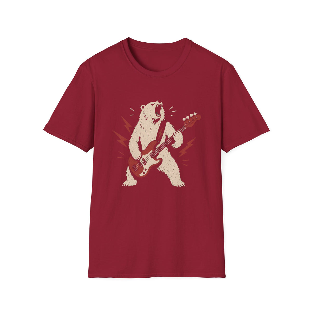 Bear Playing Electric Guitar T-Shirt