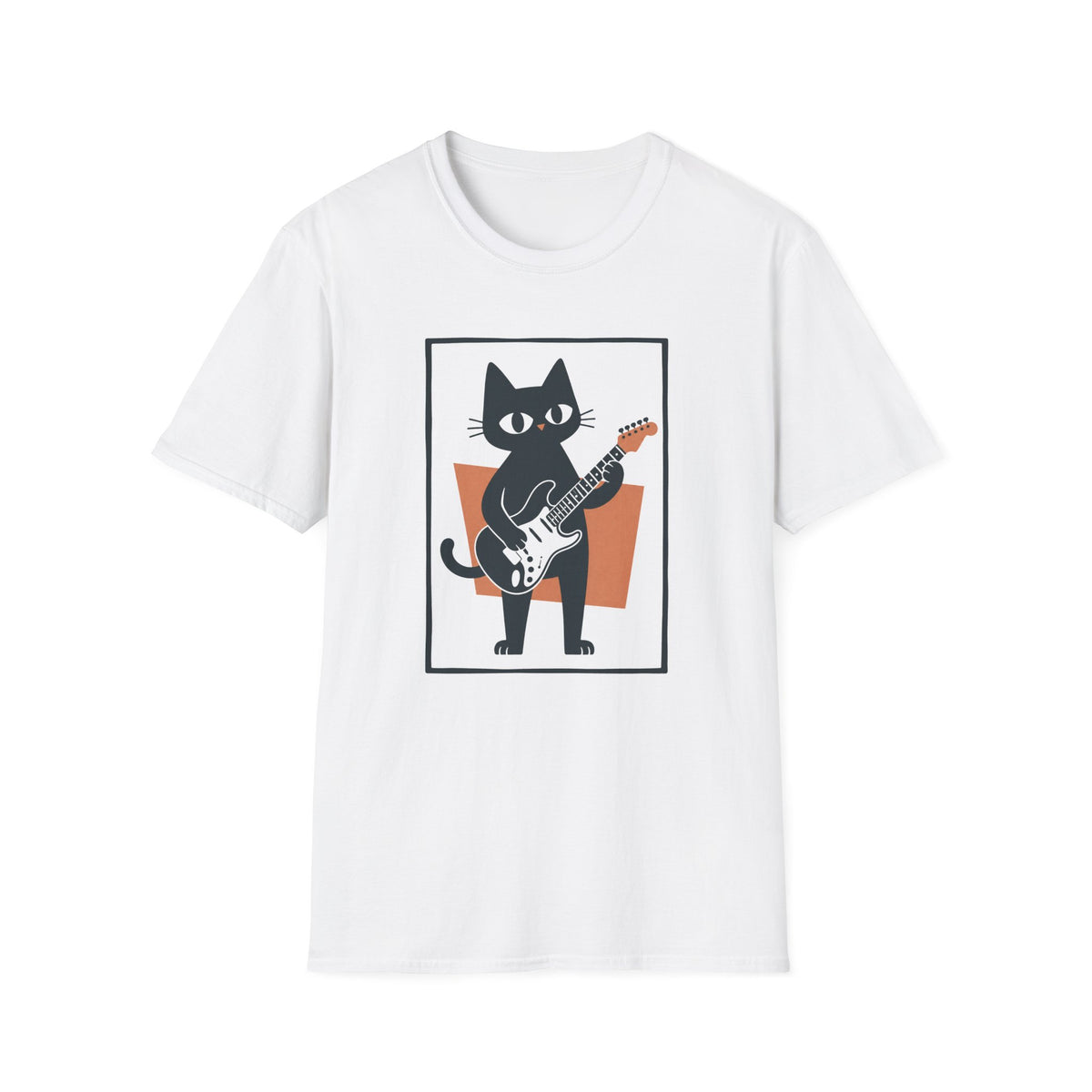 Retro Cat Guitar T-Shirt