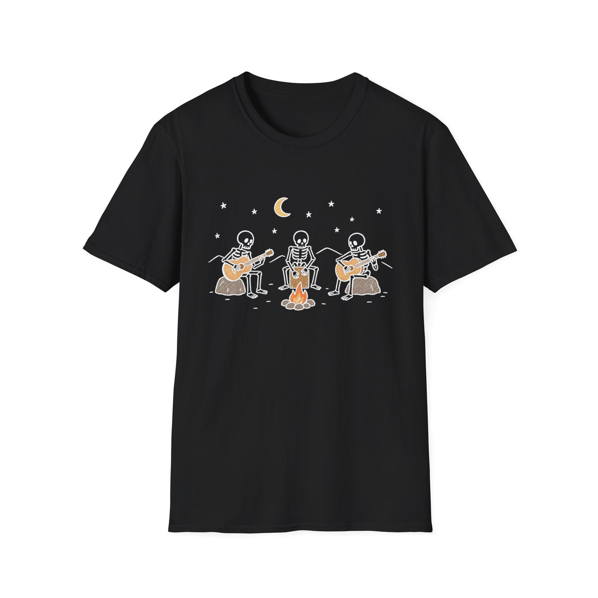 Skeleton Campfire Band T-Shirt