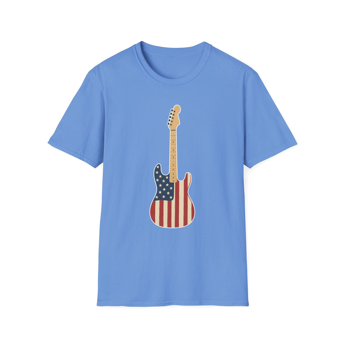 American Flag Electric Guitar T-Shirt