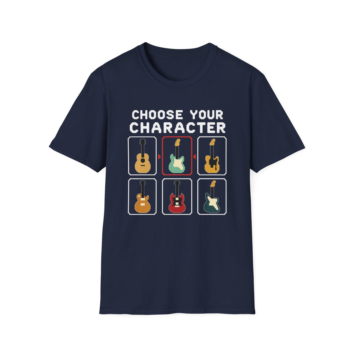 Choose Your Character Guitar T-Shirt