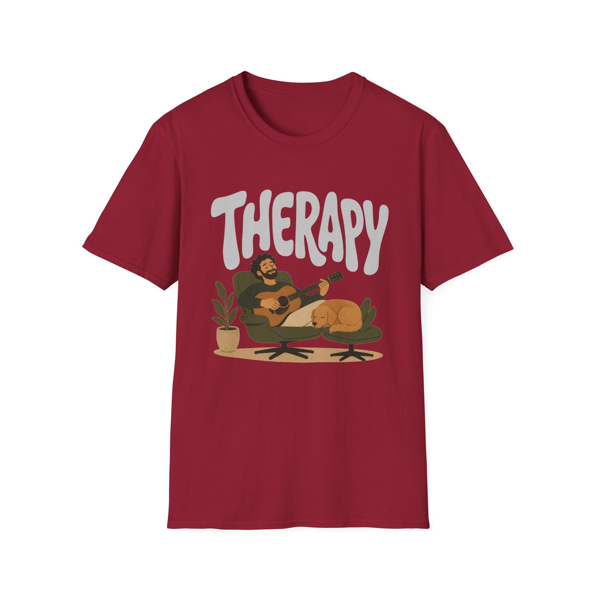 Therapy Guitar & Dog T-Shirt