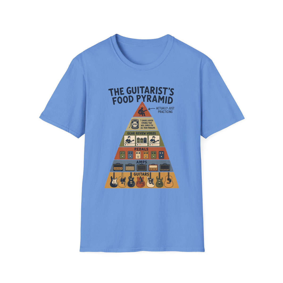 Guitarist’s Food Pyramid T-Shirt