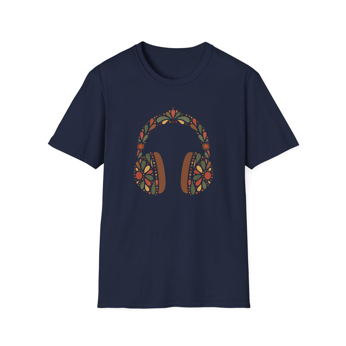 Floral Headphones T-Shirt