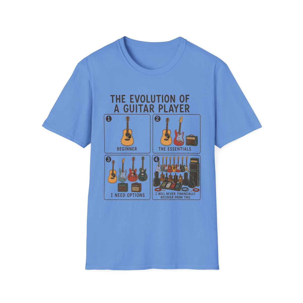 Guitar Player Evolution T‑Shirt