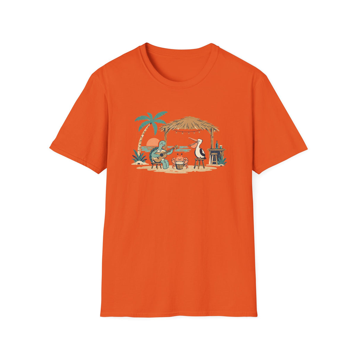 Tropical Beach Band T-Shirt