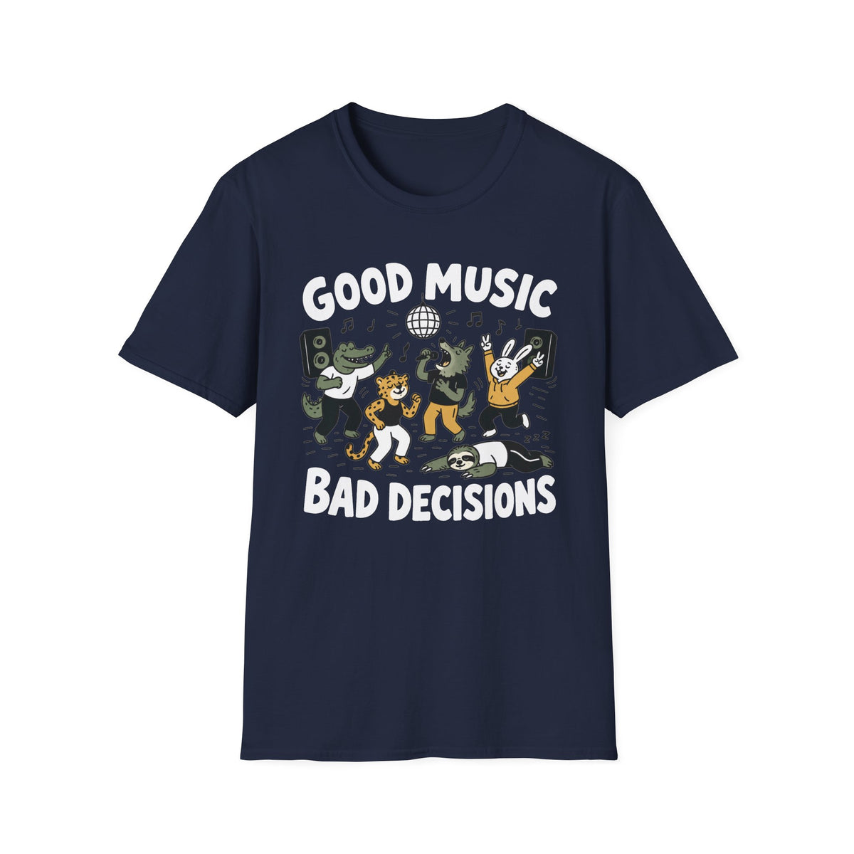 Good Music, Bad Decisions Party Animal T‑Shirt
