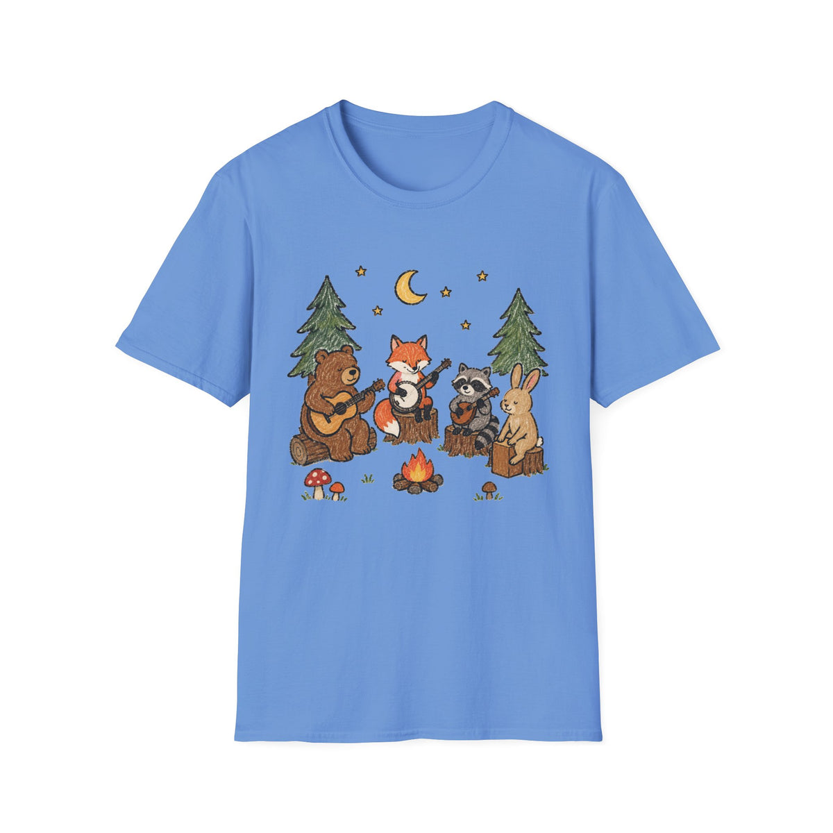 Woodland Campfire Band T-Shirt