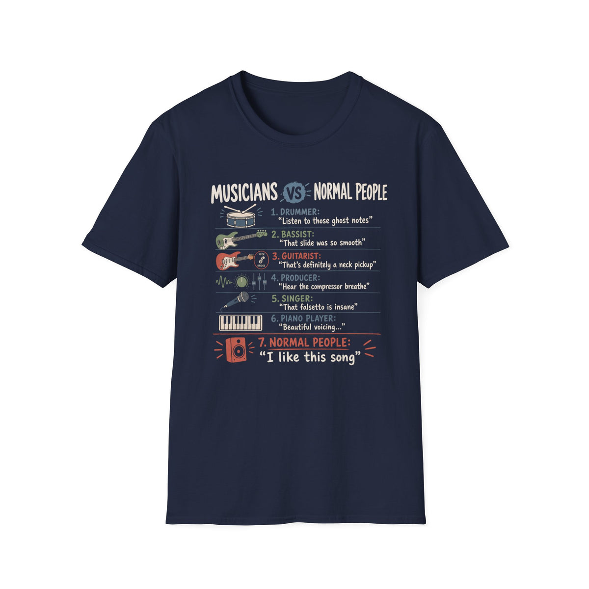 Musicians vs Normal People T-Shirt