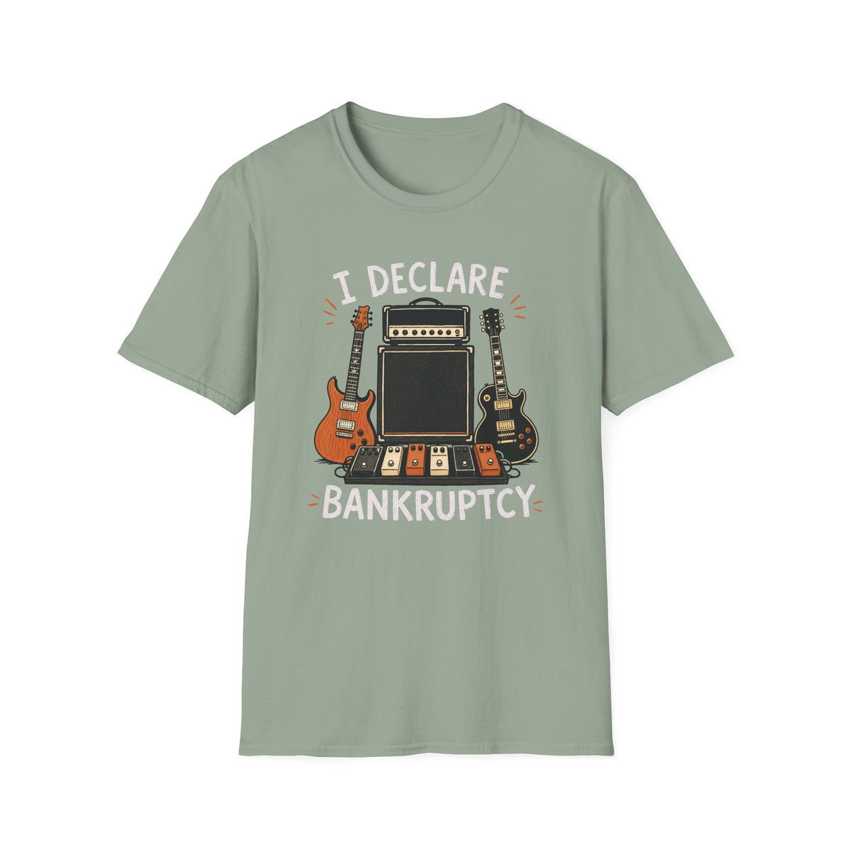 I Declare Bankruptcy Guitar T-Shirt