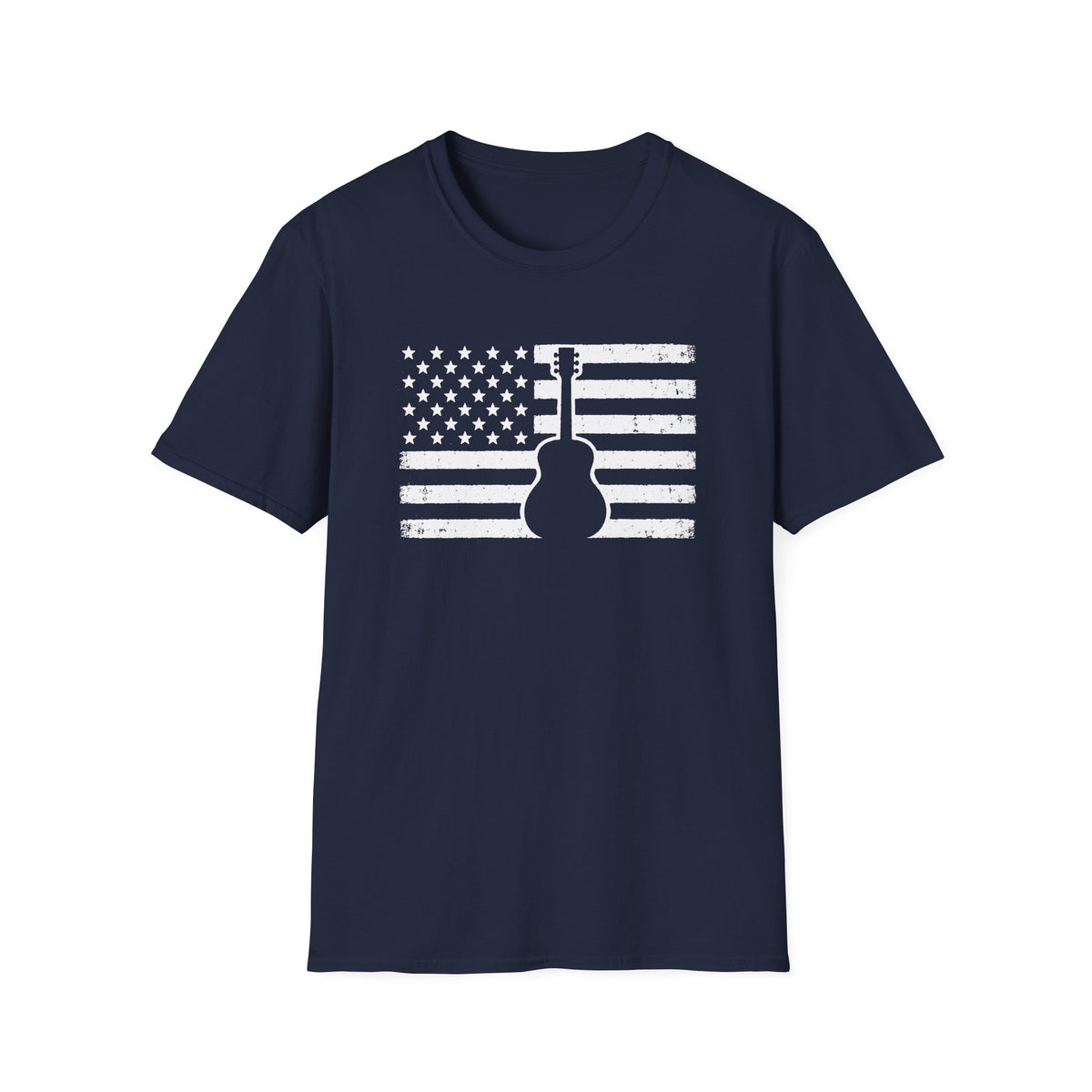 American Flag Guitar T-Shirt