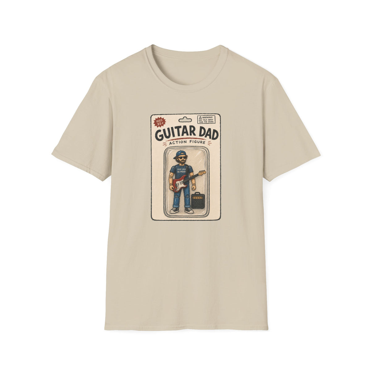 Guitar Dad Action Figure T-Shirt