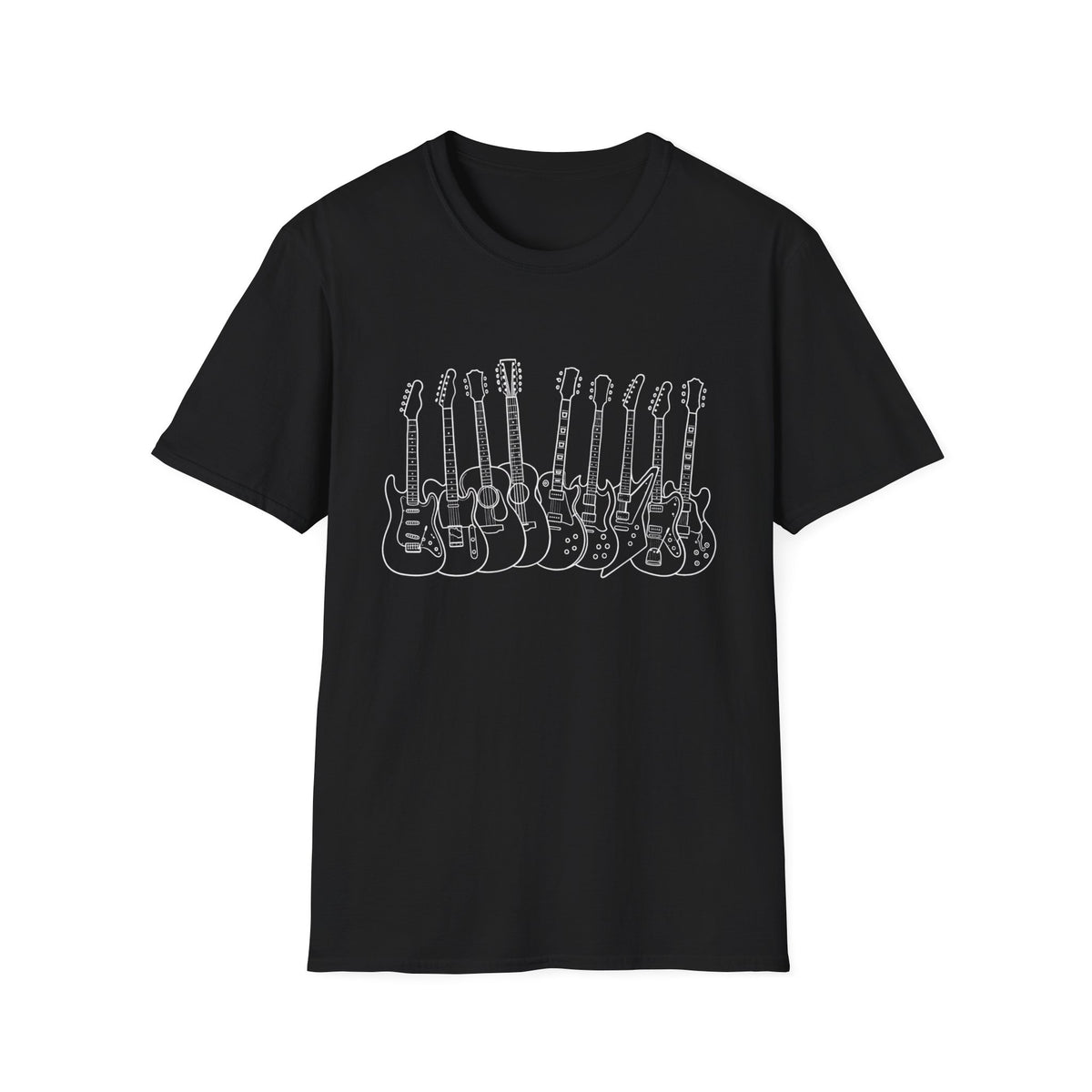 Guitar Lineup Sketch T-Shirt