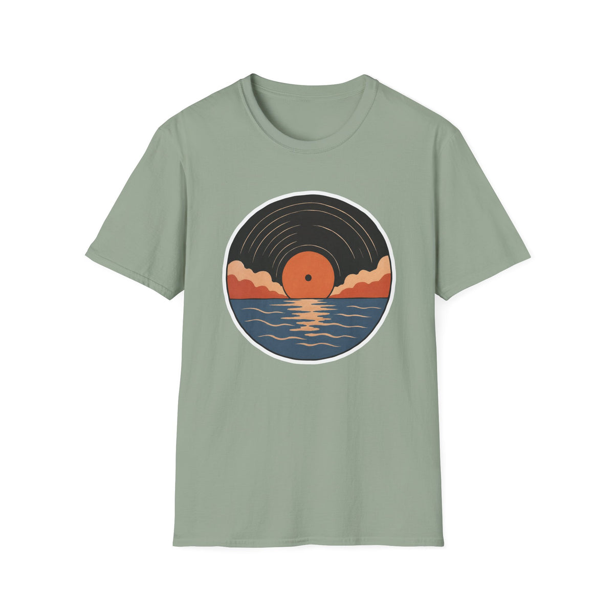 Vinyl Record Sunset T-Shirt