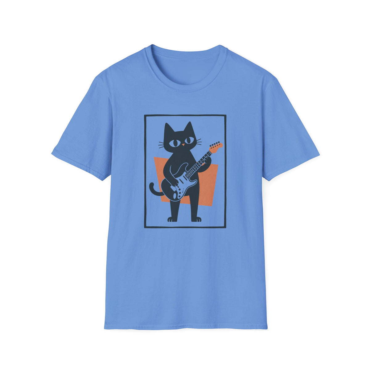 Retro Cat Guitar T-Shirt