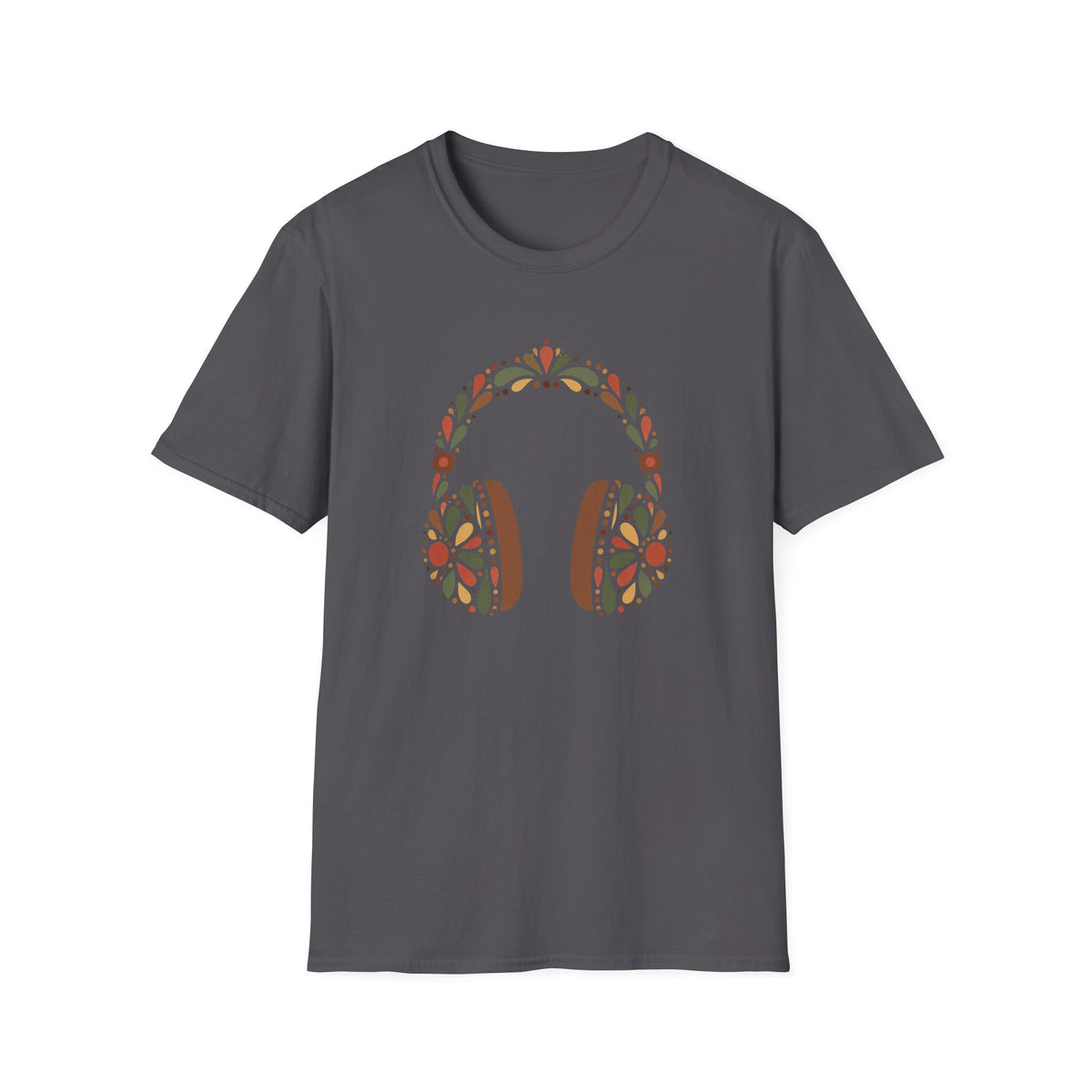 Floral Headphones T-Shirt