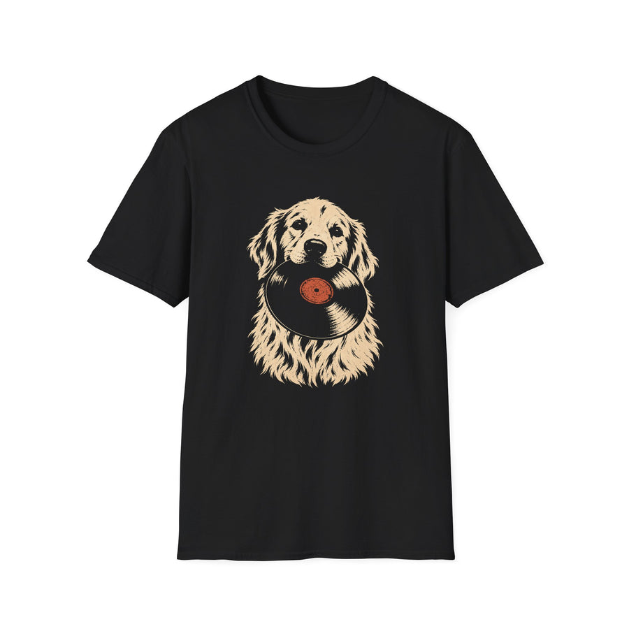 Vinyl Record Dog T-Shirt