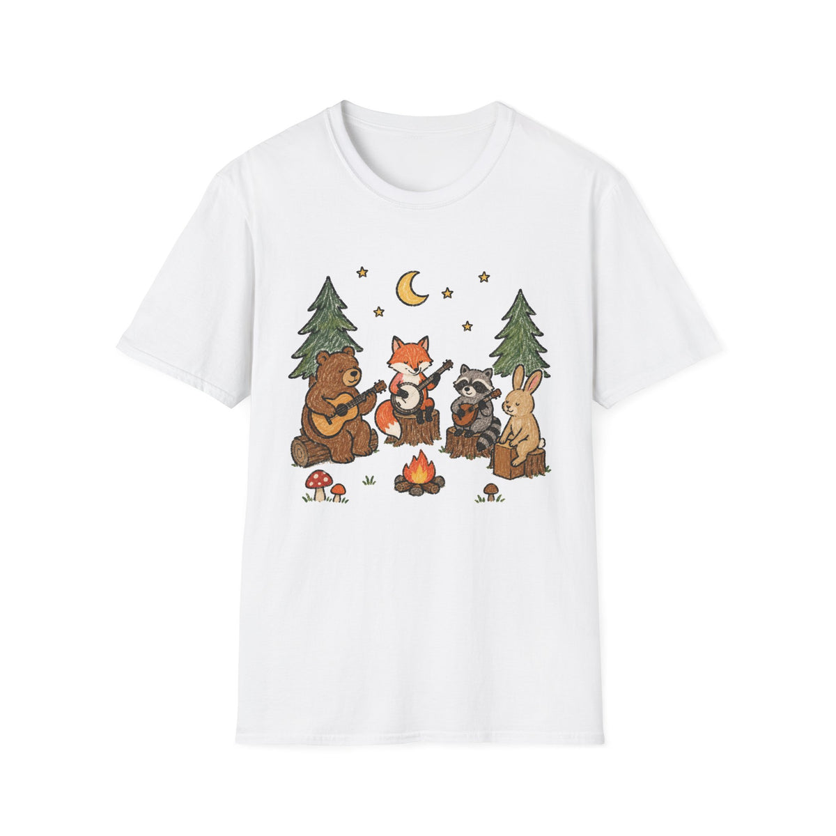 Woodland Campfire Band T-Shirt