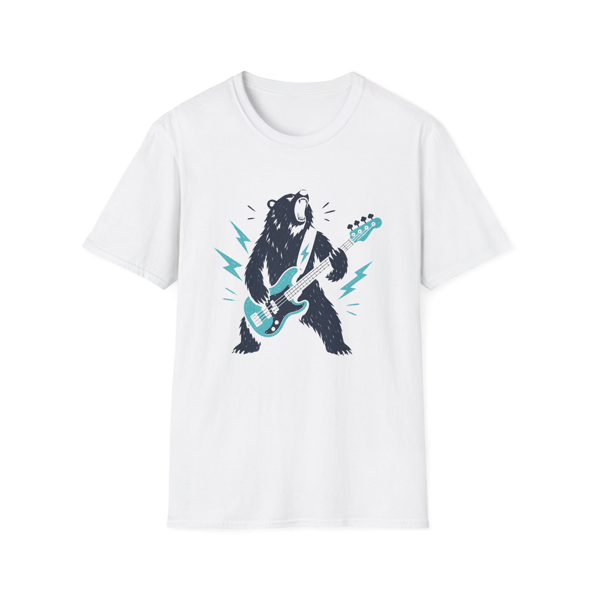 Bear Playing Electric Guitar T-Shirt