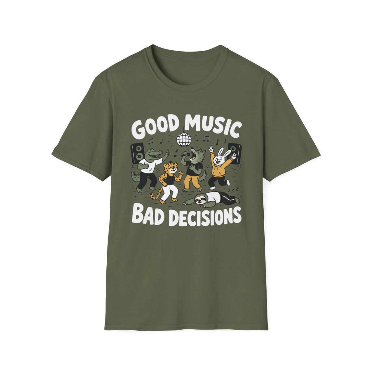 Good Music, Bad Decisions Party Animal T‑Shirt