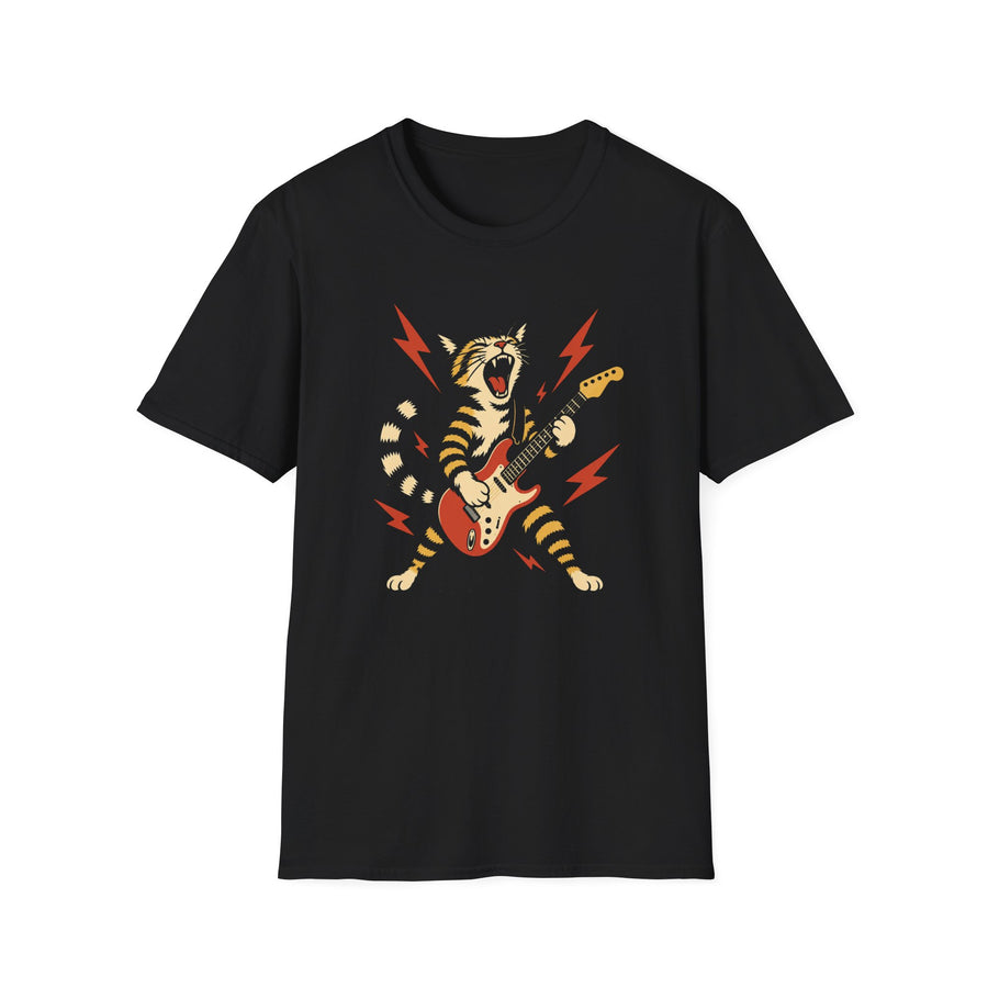 Rockstar Guitar Cat T-Shirt