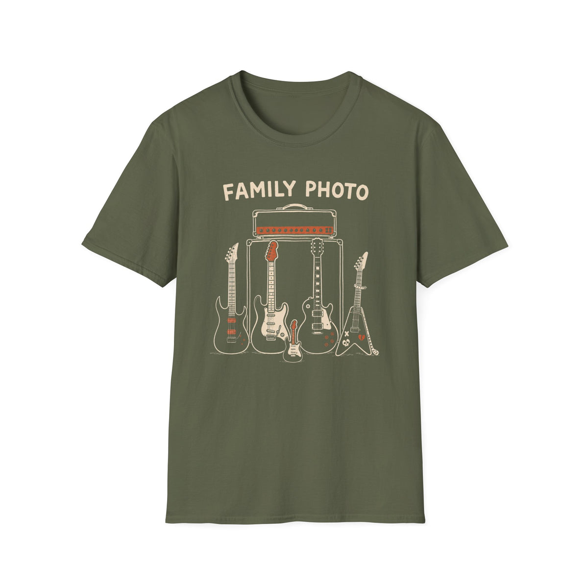 Family Photo Guitar T-Shirt