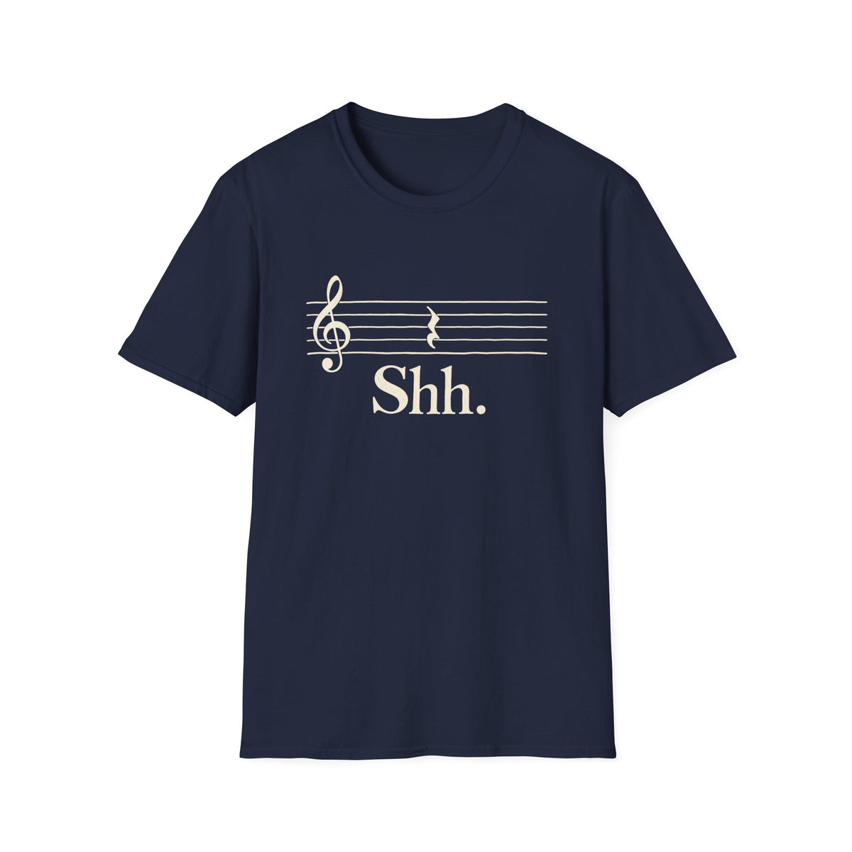 Shh Music Staff T‑Shirt
