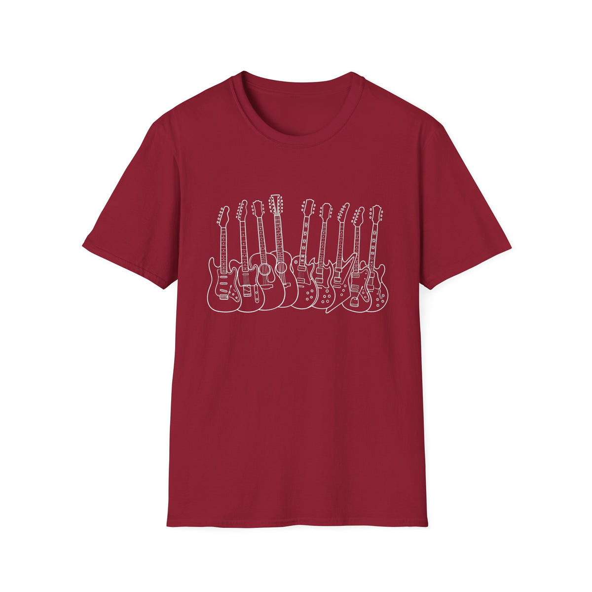 Guitar Lineup Sketch T-Shirt