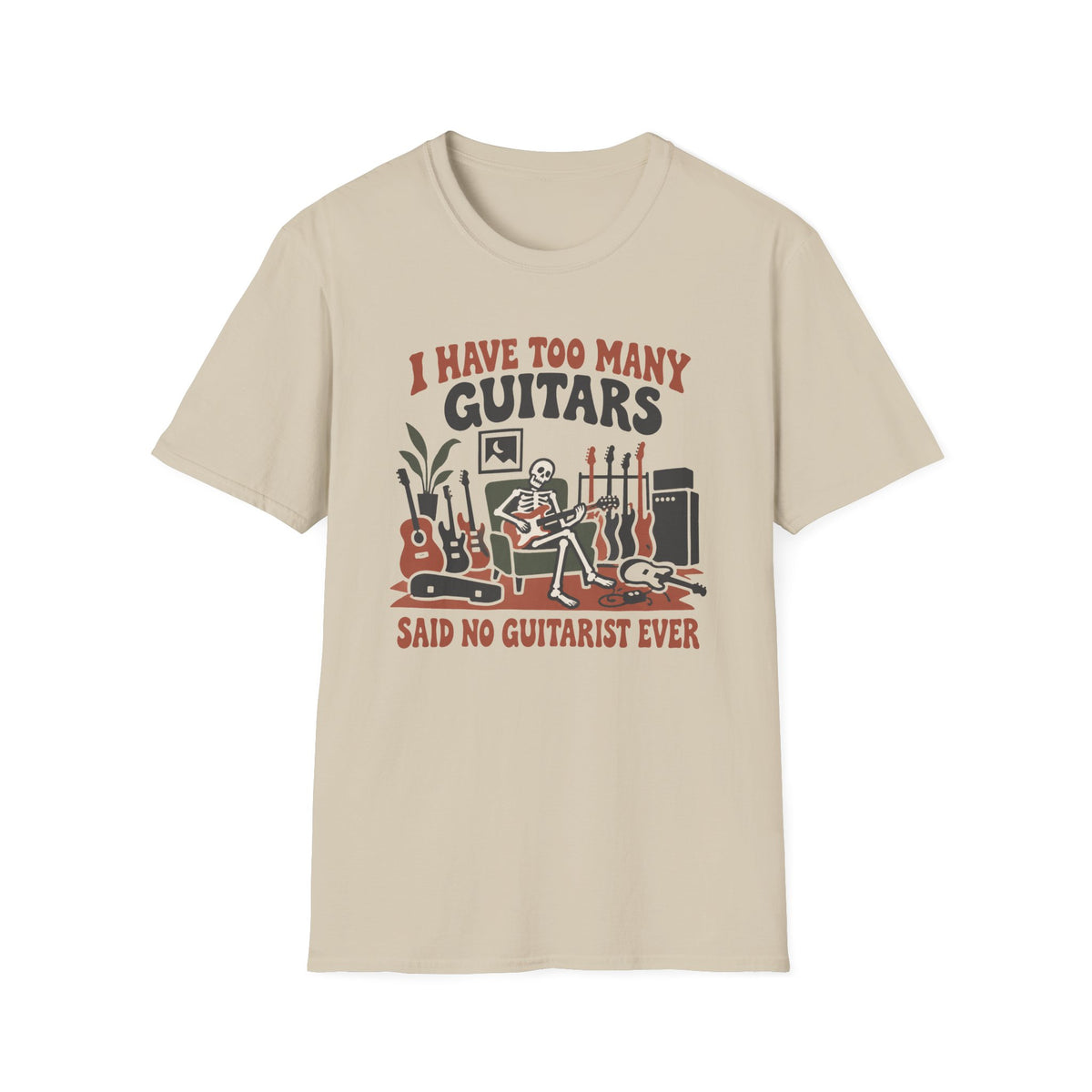 Too Many Guitars T‑Shirt