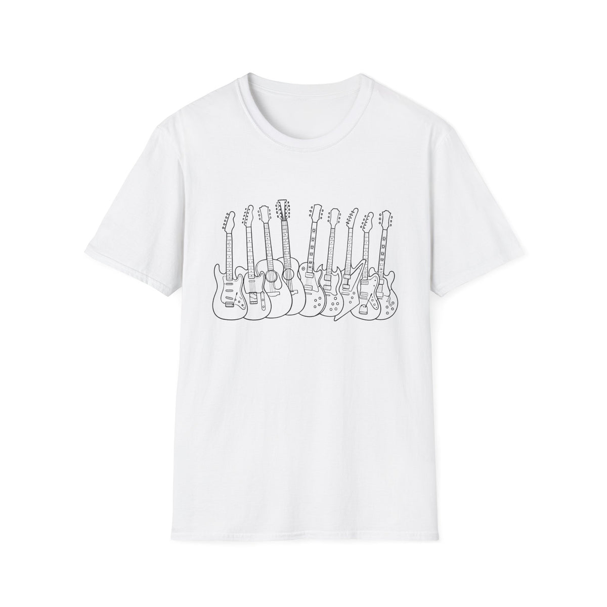Guitar Lineup Sketch T-Shirt