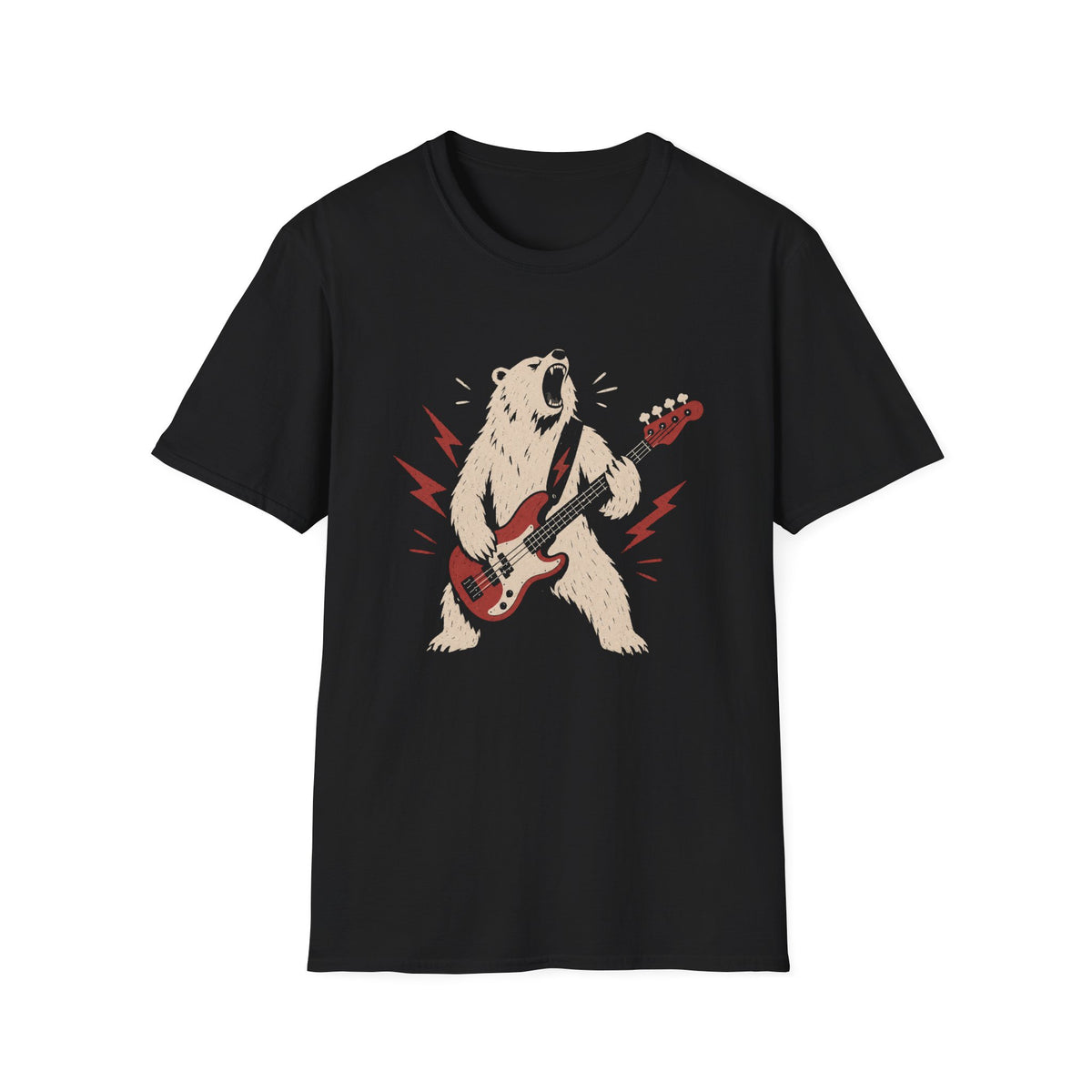 Bear Playing Electric Guitar T-Shirt