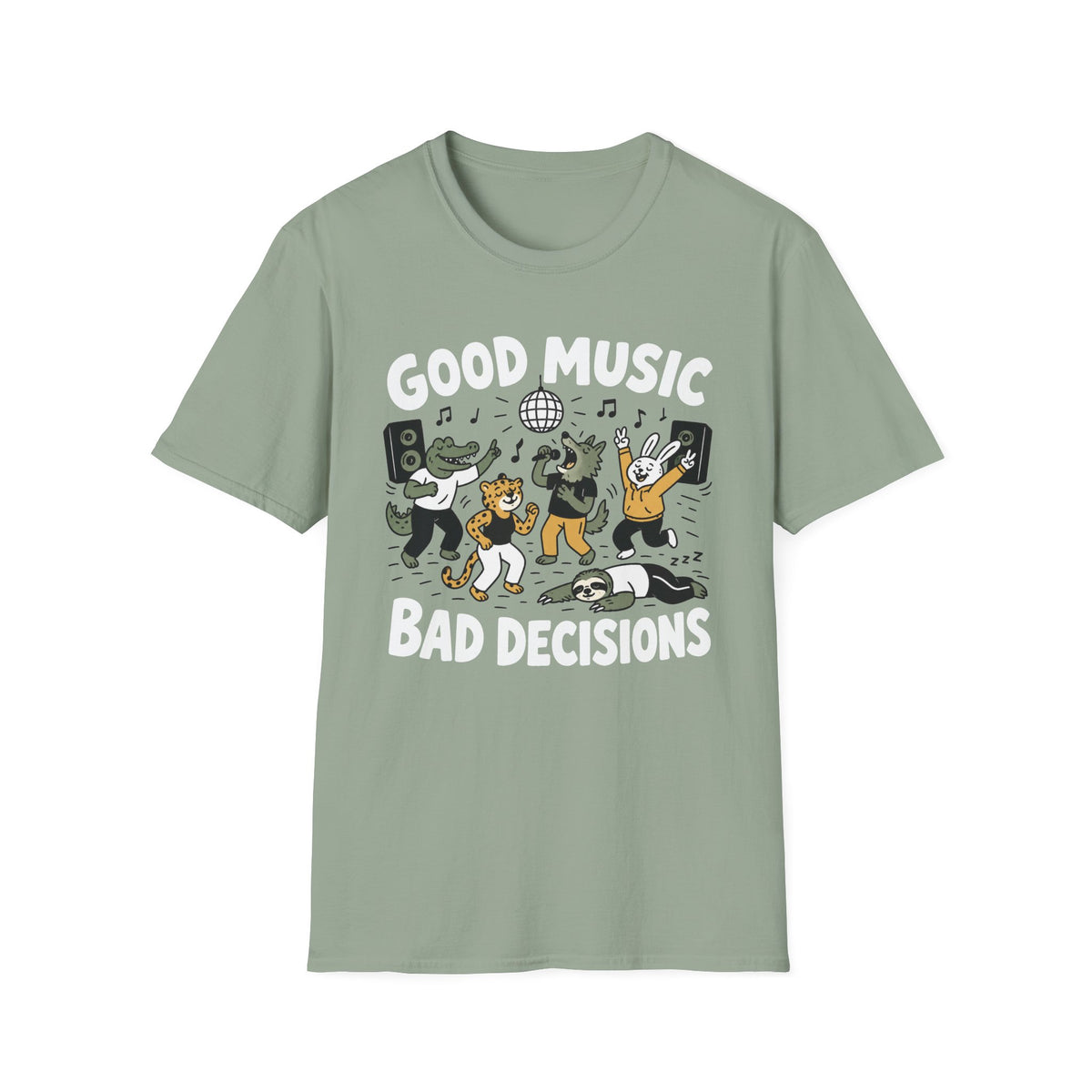 Good Music, Bad Decisions Party Animal T‑Shirt