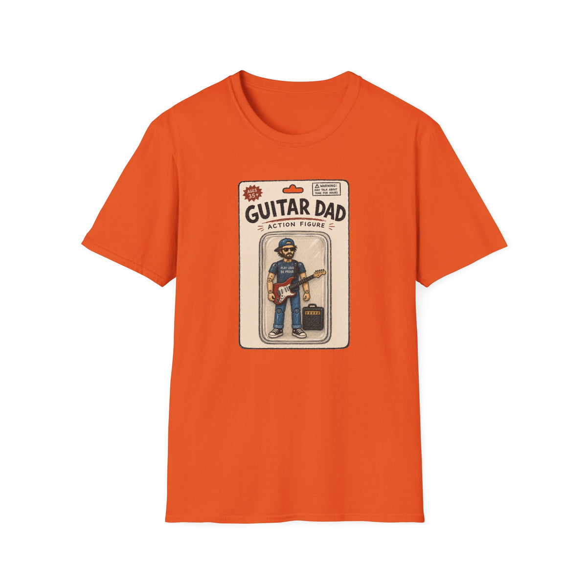 Guitar Dad Action Figure T-Shirt