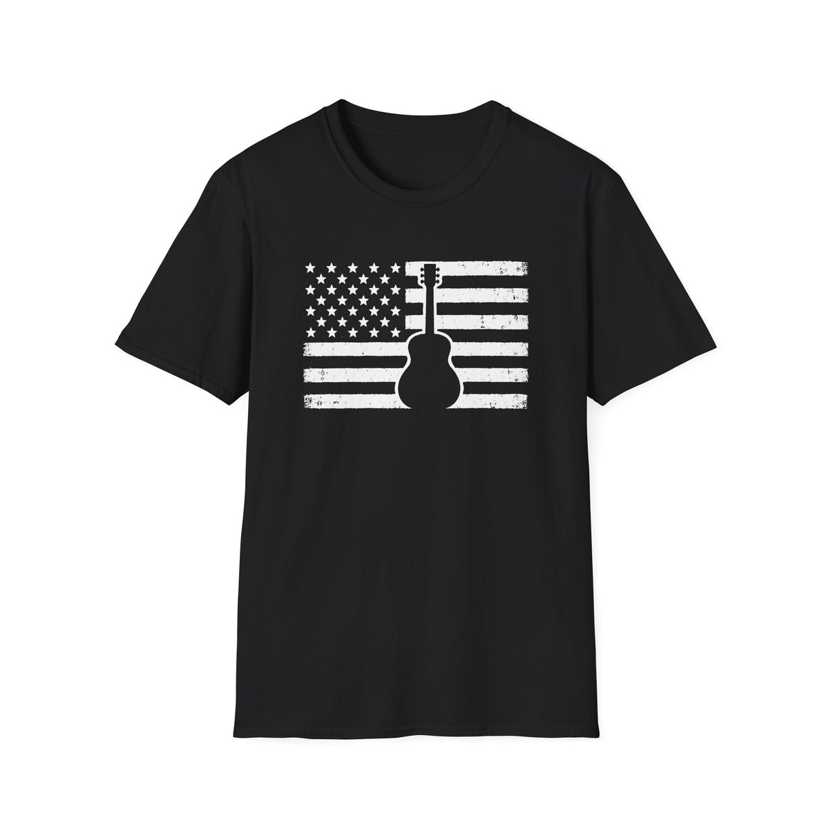 American Flag Guitar T-Shirt