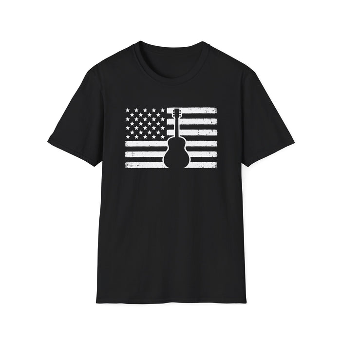 American Flag Guitar T-Shirt