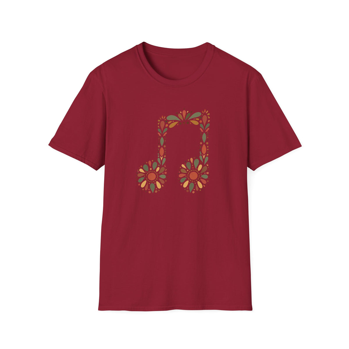 Floral Headphones T‑Shirt