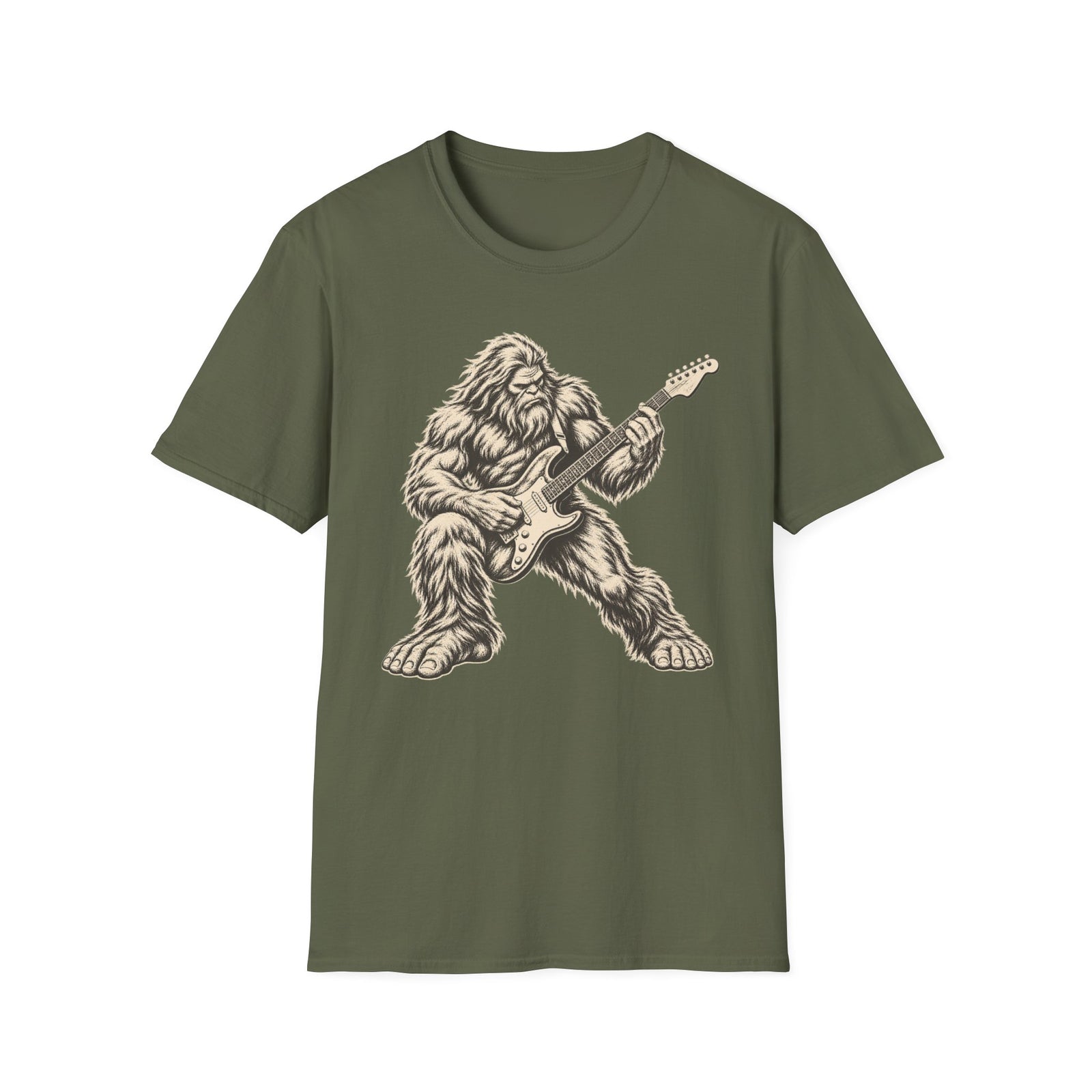 Guitar-Playing Sasquatch T-Shirt